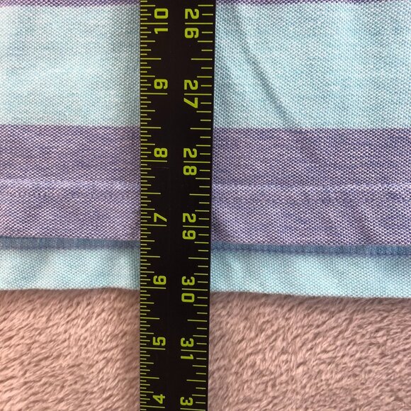 2 Izod Mens Polo Shirt Large Lot Of Two Short Sleeve Striped Casual Classic - Picture 9 of 15